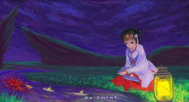 Popierinių valčių paleidimas HD ekrano užsklanda