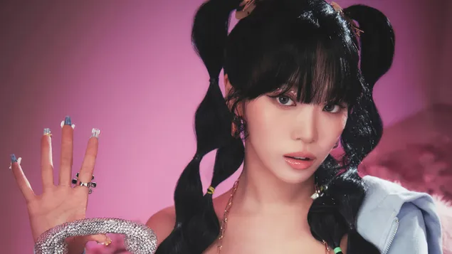 Ταπετσαρία LE SSERAFIM's Chaewon | Εύκολη λήψη άλμπουμ (Balmy Flex Ver.). 4K