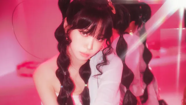 Ταπετσαρία LE SSERAFIM's Chaewon - Easy Album (Balmy Flex Ver.) Shoot 4K