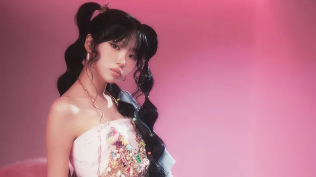 Ταπετσαρία Ο Chaewon του LE SSERAFIM σε λήψη Easy Album (Balmy Flex Ver.) 4K