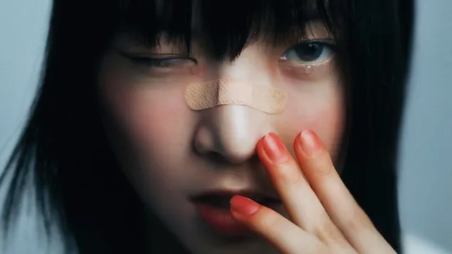 Tapeta LE SSERAFIM's Eunchae in Unforgiven MV (Bloody Rose Vers.) Shoot 4K