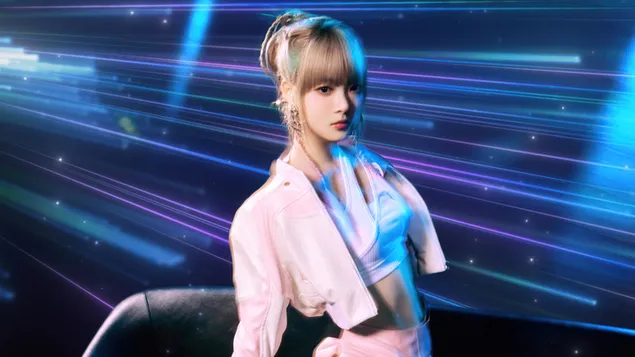 Eunchae של LE SSERAFIM | צילום MV מושלם ללילה 4K טפט