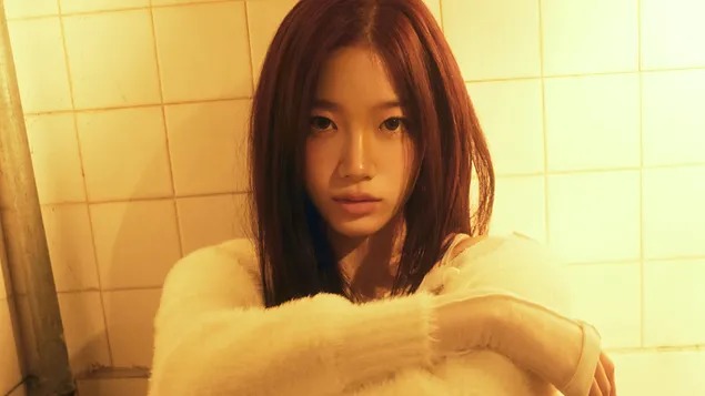 Kazuha של LE SSERAFIM | קל אלבום (Sheer Myrrh Ver.) צילום 4K טפט