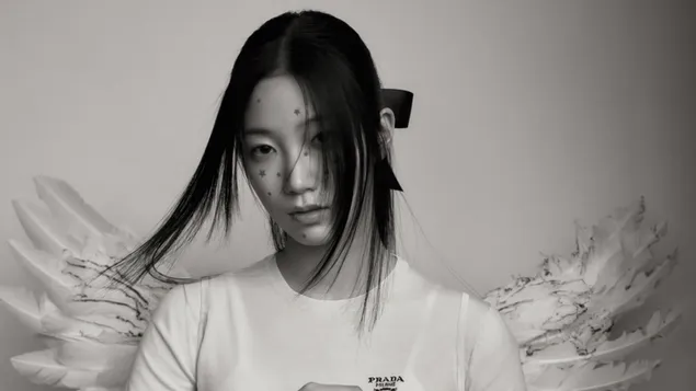 LE SSERAFIM's Kazuha | Unforgiven MV (Bloody Rose Vers.) Shoot 4K wallpaper