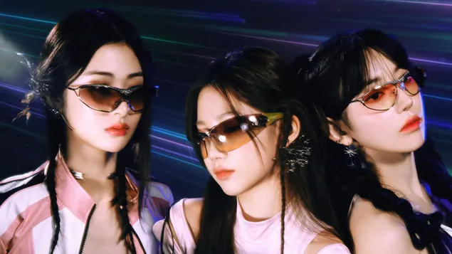 LE SSERAFIM's Kazuha with Sakura & Yunjin - Perfect Night MV Shoot 4K kertas dinding