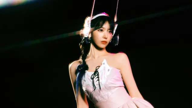 LE SSERAFIM 的櫻花完美夜晚MV拍攝 4K 壁紙