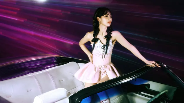 LE SSERAFIMのさくら | パーフェクトナイトMV撮影 4K 壁紙