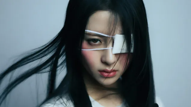 르세라핌 윤진 | 용서받지 못한 자 MV (Bloody Rose Vers.) 촬영 4K 배경화면