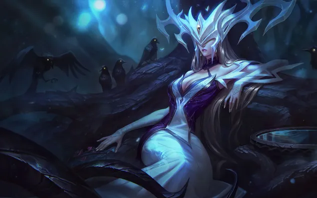 英雄聯盟動漫女孩 Coven and crows 2K 壁紙
