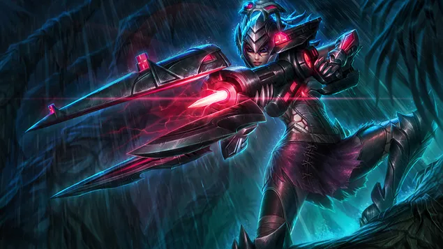 League Of Legends - Caitlyn, die balju van Piltover 2K muurpapier