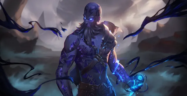 Karakter perang game League of Legends 2K wallpaper