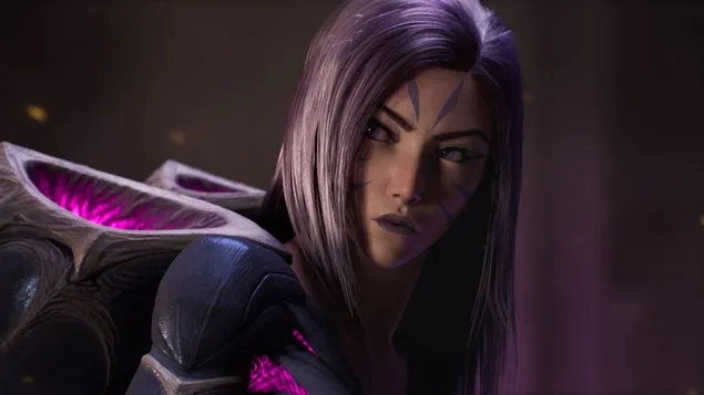 Páipéar balla Portráid de Kaisa League of LegendsHD
