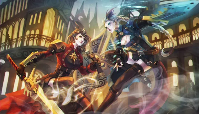 league of legends - leona vs diana aflaai