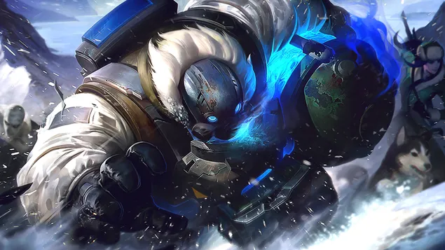 英雄聯盟（LOL）：北極行動格拉加斯 4K 壁紙