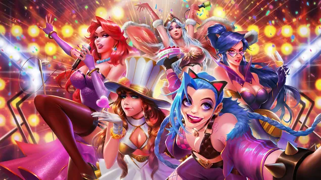 League of Legends (LOL) - Fiesta del festival de chicas campeonas de batalla