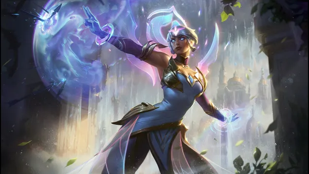 League of Legends (LOL) - Arte de bienvenida 'Karma' de Dawnbringer 4K fondo de pantalla
