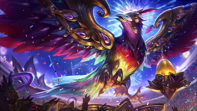 League of Legends (LOL): Festivalkoningin Anivia 4K achtergrond