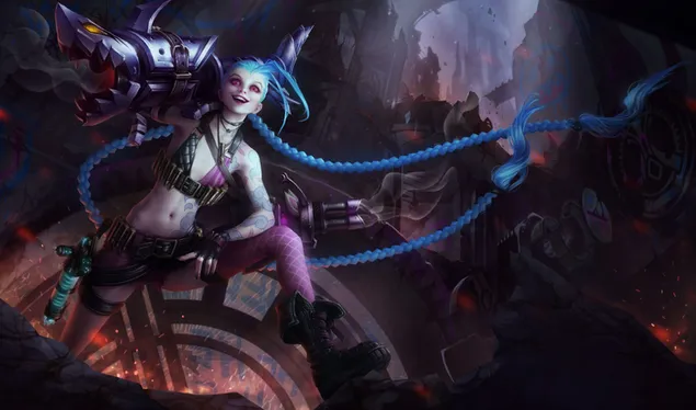 League Of Legends (LOL) - Jinx 4K sfondo