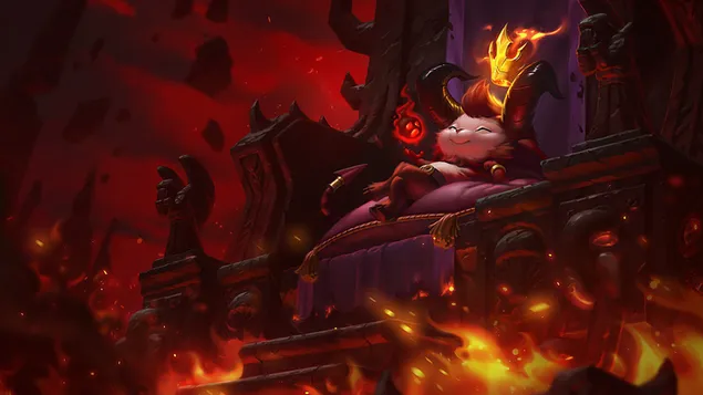 League of Legends (LOL) – Little Devil 'Teemo' Splash Art 4K ekrano užsklanda