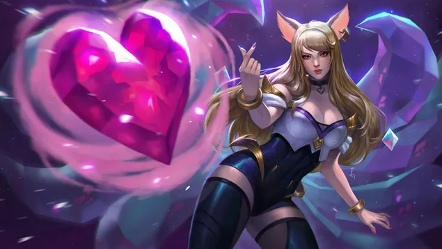 League of Legends (LOL): Neko K/DA Ahri کاغذدیواری  4K