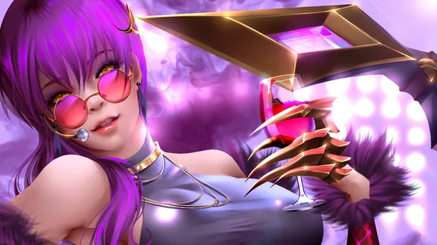 Legendų lyga (LOL): Popžvaigždė Evelynn 4K ekrano užsklanda