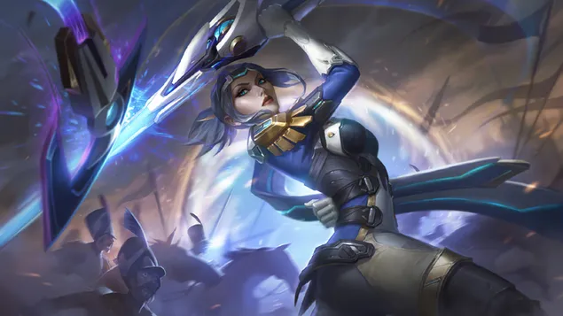 Páipéar balla League of Legends (LOL) - Pulsefire 'Fiora' Splash Art8K