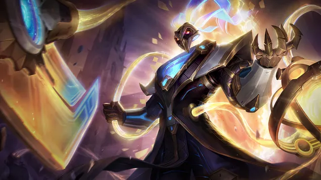 League of Legends (LOL) - Seni Percikan Prestij 'Thresh' Pulsefire 4K kertas dinding