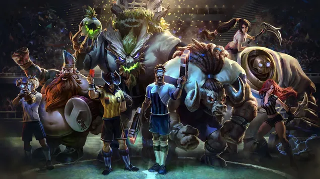 League of Legends (LOL): Verdensmesterskab i fodbold 4K baggrundsbillede