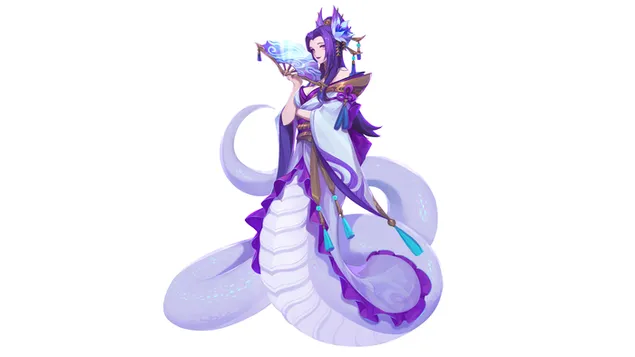 League of Legends (LOL): Spirit Blossom 'Cassiopeia' Anime FA 8K sfondo