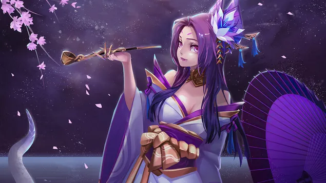 League of Legends (LOL): Spirit Blossom 'Cassiopeia' (Anime FA) 4K sfondo