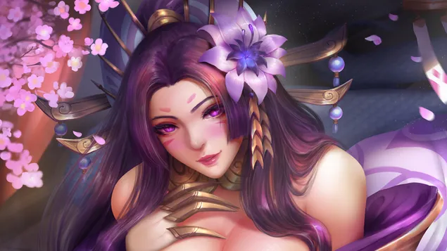 Páipéar balla League of Legends (LOL) : Spirit Blossom 'Cassiopeia' (Fantasy Art)4K