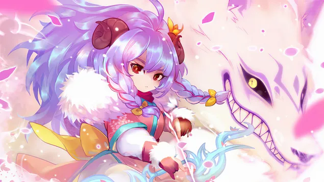 英雄聯盟 (LOL) - Spirit Blossom 'Kindred' [Anime FA] 4K 壁紙