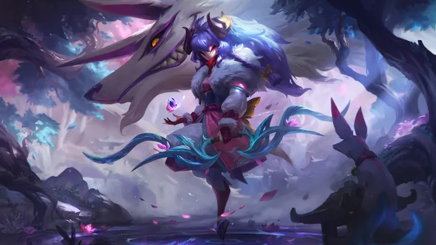 League of Legends (LOL) - Spirit Blossom 'Kindred' Splash Art download