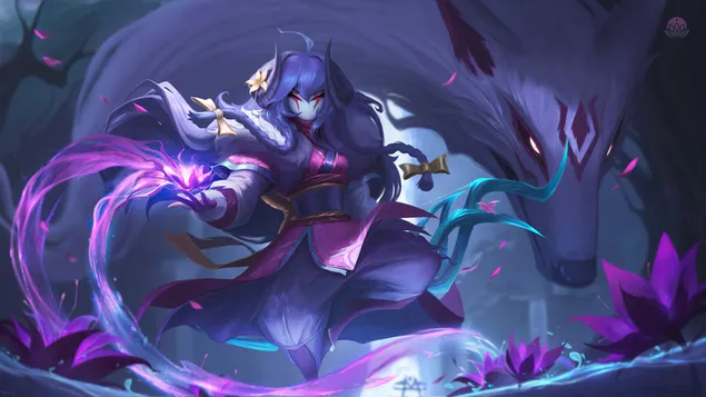 league of legends (lol) - spirit blossom 'kindred' with dragon atsisiusti
