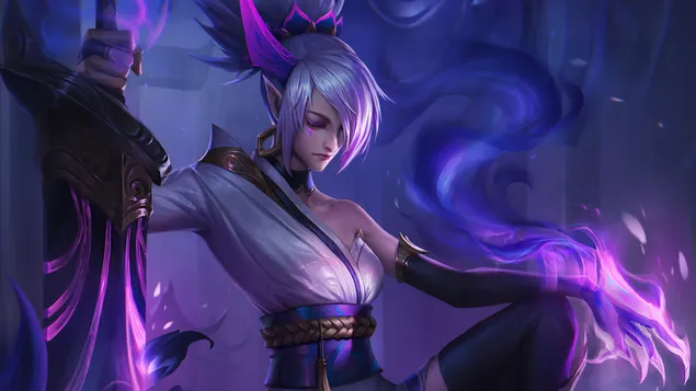 Páipéar balla Conradh na Finscéalta [LOL] : Spirit Blossom 'Riven'4K