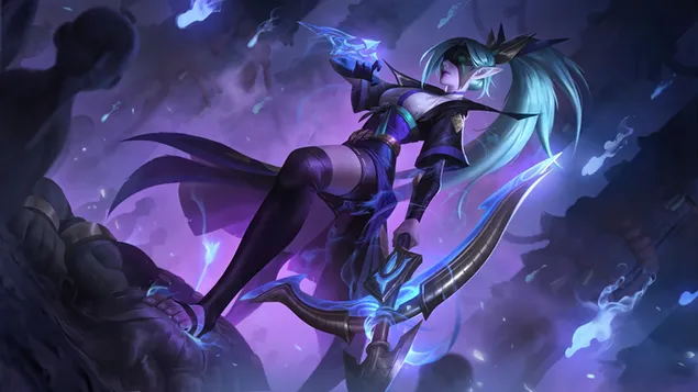 League of Legends (LOL) - Spirit Blossom 'Vayne' Splash Art 8K خلفية