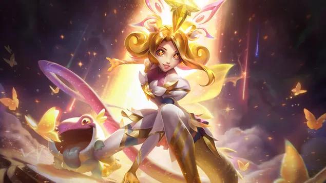League of Legends (LOL) - Star Guardian 'Neeko' Prestige Edition Splash Art 4K kertas dinding