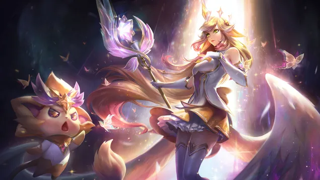 Шпалери League of Legends (LOL) – Star Guardian 'Soraka' Prestige Edition Splash Art 8K