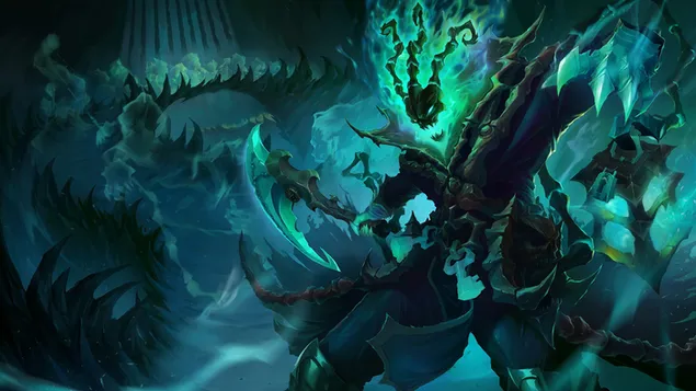 League of Legends (LOL): Thresh (Splash Art) 4K imagine de fundal