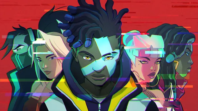 Taustpilt League of Legends (LOL): "True Damage" lahingutšempionid (Anime FA) 4K