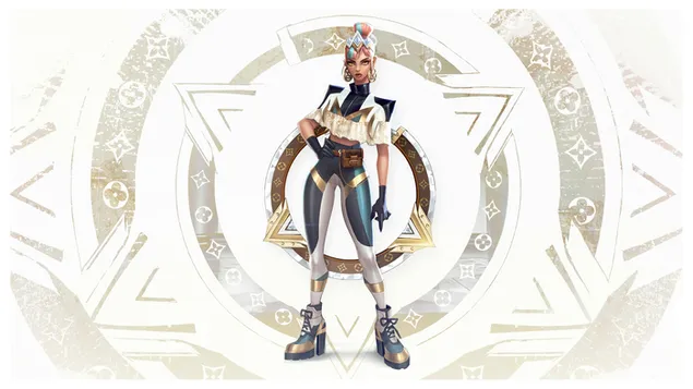 英雄联盟 (LOL) - True Damage 'Qiyana' Prestige Edition [Anime FA] 4K 壁纸