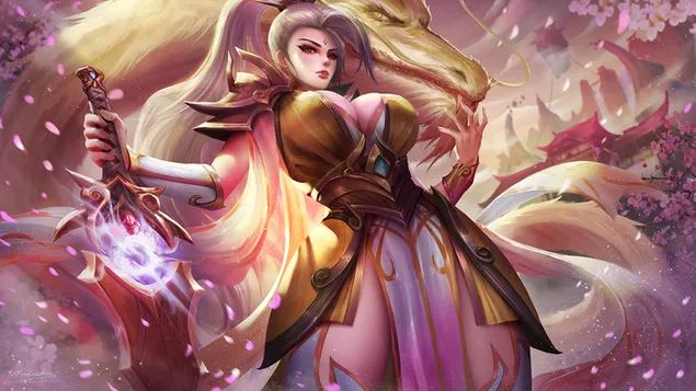英雄联盟 (LOL) - Valiant Sword 'Riven' Prestige Edition 4K 壁纸