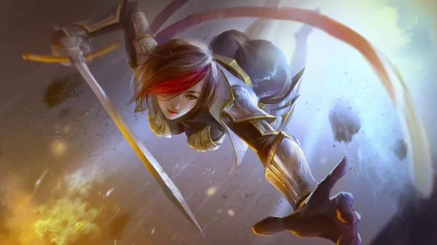 League of Legends (LOL) - Воин Фиора 4K тапет