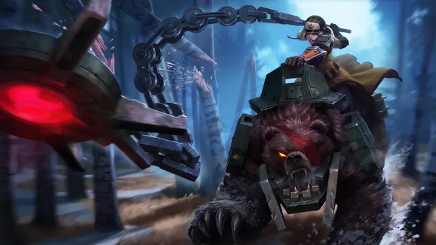 리그 오브 레전드(LOL) - 와일드 베어 4K 배경화면