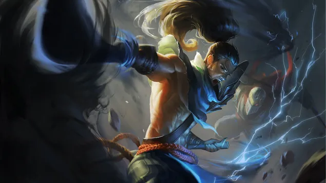 League of Legends (LOL) - Yasuo Vs Zed 4K kertas dinding