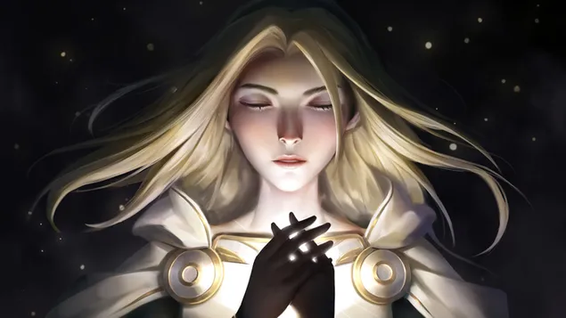 „League of Legends“ – „Lux“ („All Out“) 4K ekrano užsklanda