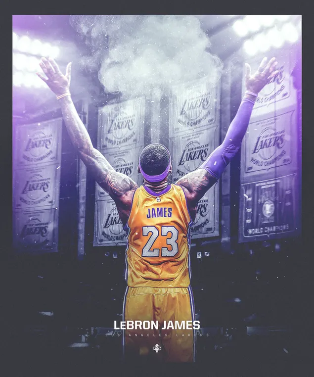Lebron James Los Angeles Lakers HD Hintergrundbild