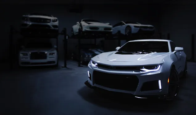 Led light white car camaro download