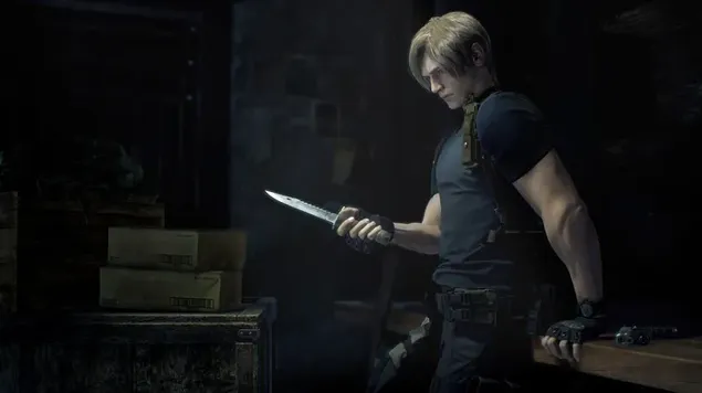 Leon from Resident Evil 4 remake video game download