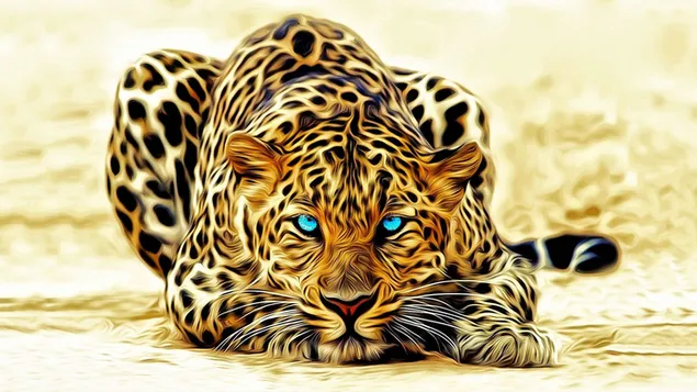 leopardo de ojos azules descargar